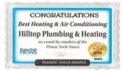 Best Heating & Air Conditioning award Peace Arch News